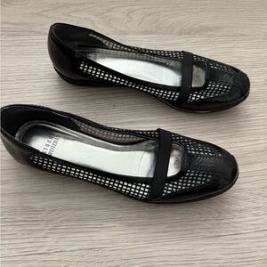 Black Mesh Mary Jane Ballet Sneakers